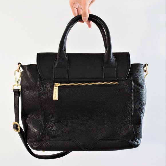 Danier Leather Black Handbag with Gold Hardware - Picture 2 of 7